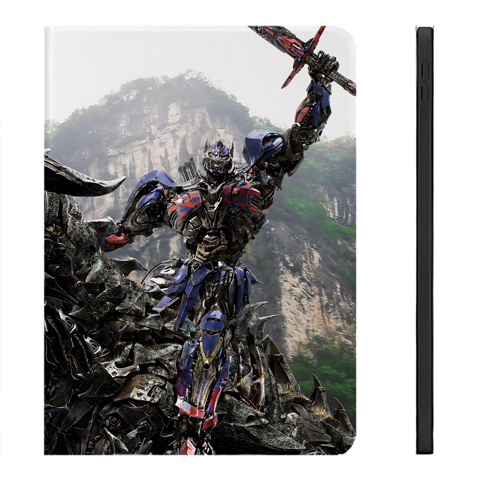 （画像用） Transformers トランスフォーマー IPadケース ペンホルダー付き ブックスタイルデザイン